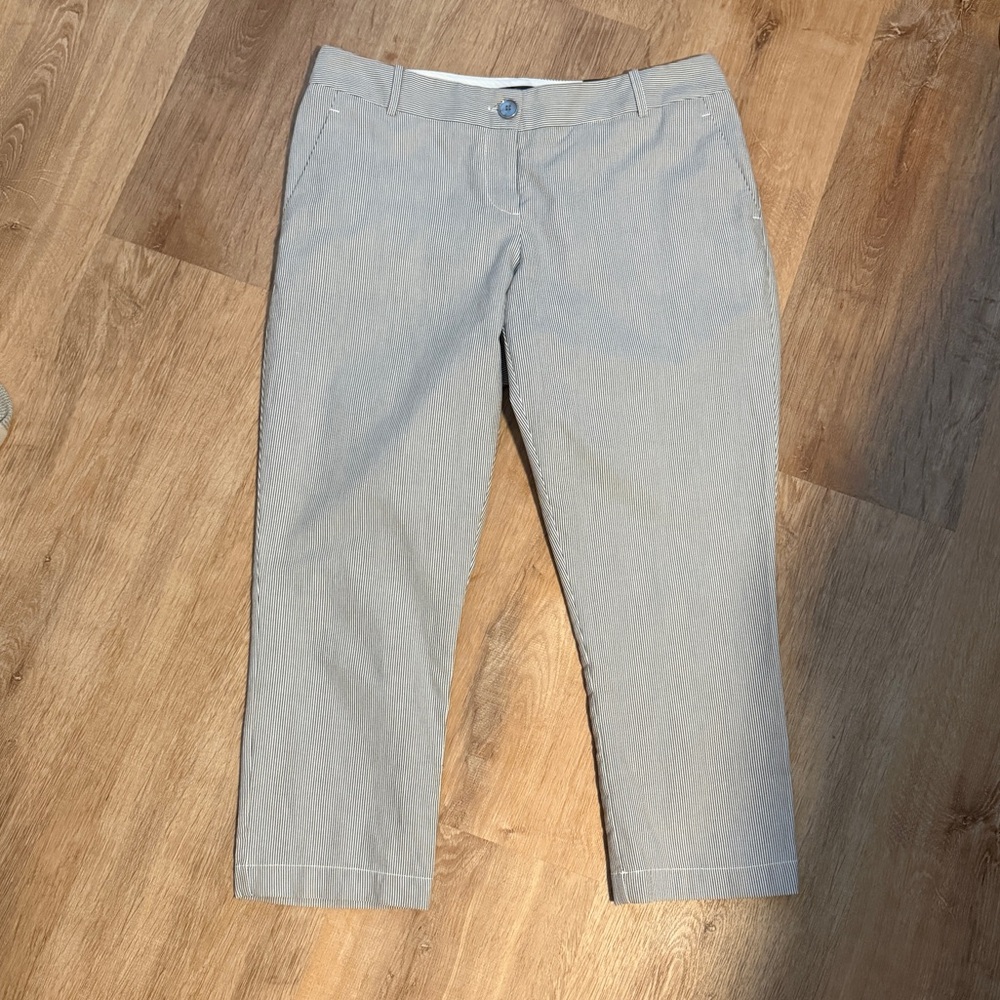 The Limited Striped Gray Pants